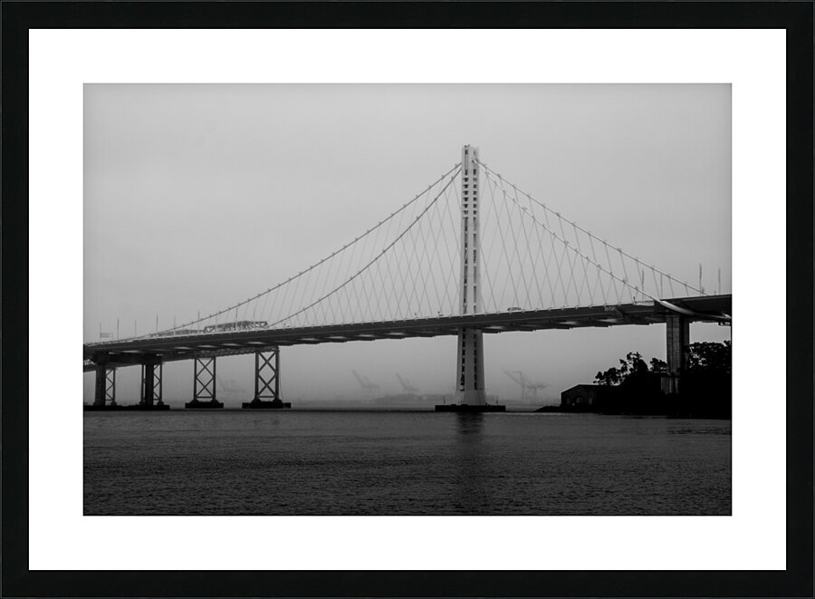 oakland bay bridge fog  horizontal 2826 Gantry 13 Picture Frame print