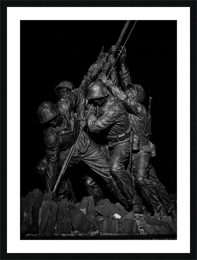 iwo jima statue arlington national cemetary  vert Picture Frame print