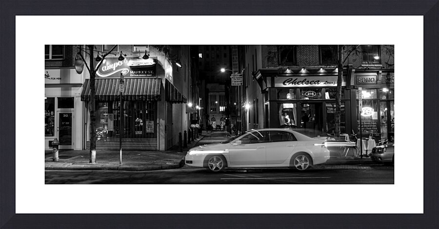 chelsea lounge market and strawberry street  pano Picture Frame print