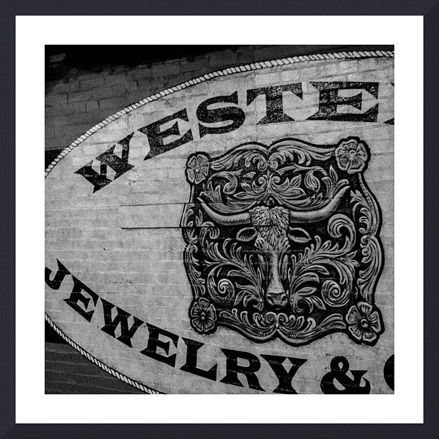 western jewelry mural  square 2131 Western 13k.jp Picture Frame print