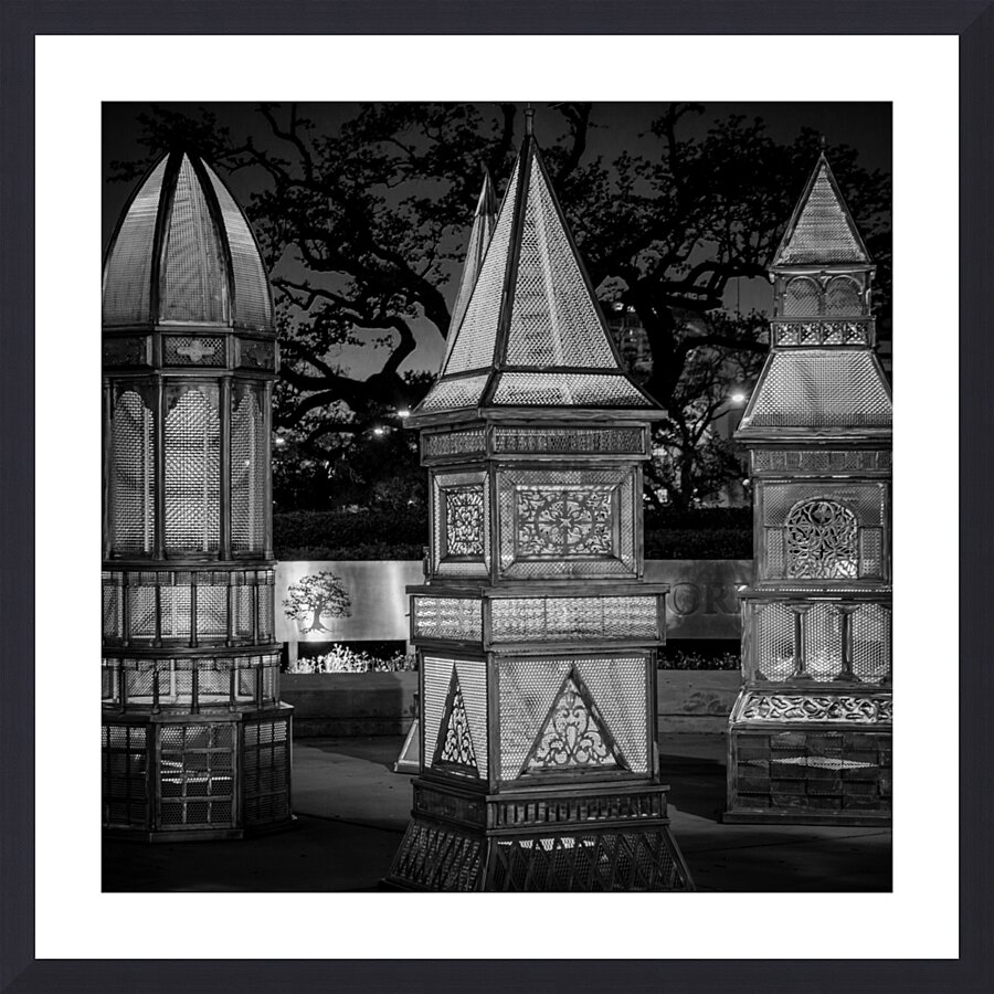 heritage lanterns at root square  square 931 LaBr Picture Frame print