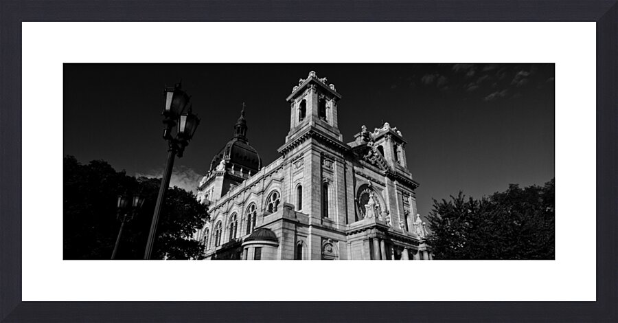 basilica st mary on hennepin  panoramic 1703 Mary Picture Frame print