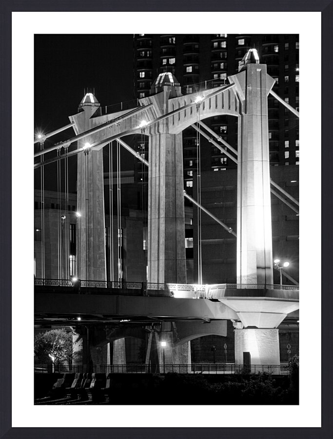 hennepin ave bridge  vertical 1694 First 13k Picture Frame print