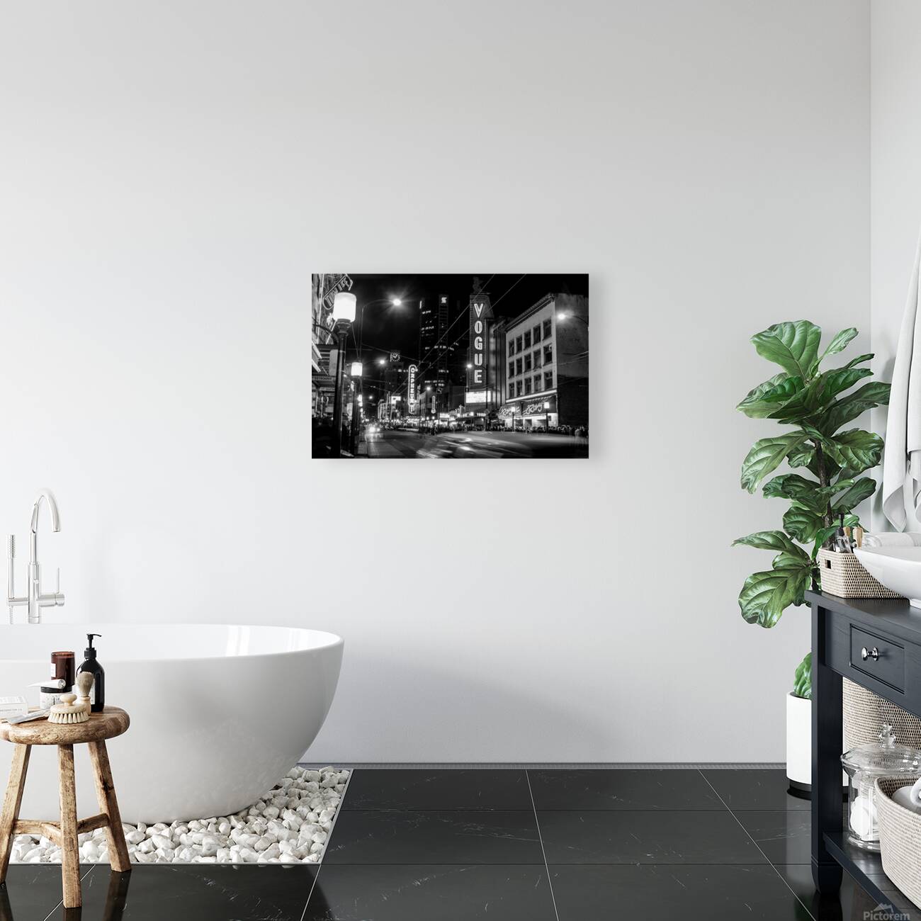 vogue theater at night granville street  horizont Reproduction