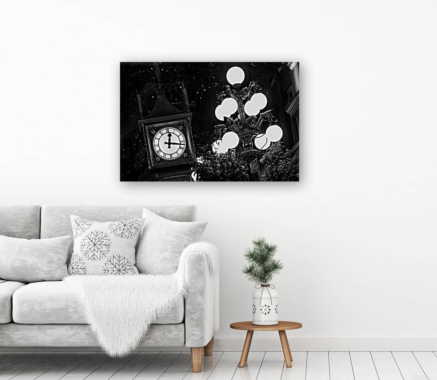 gastown steam clock at night  horizontal 2632 Gas Reproduction