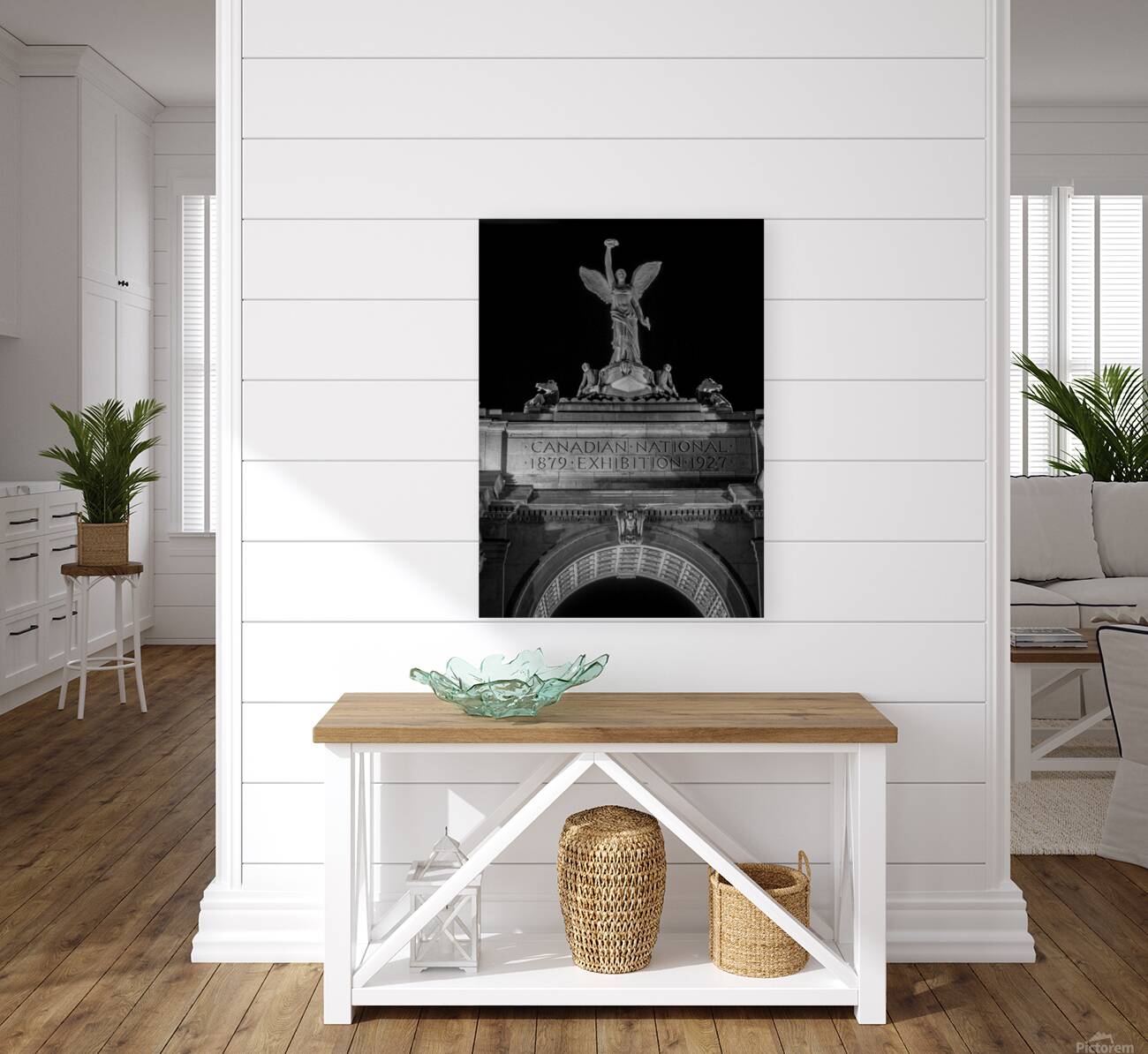 canadian national exhibition at night  vertical 4 Reproduction