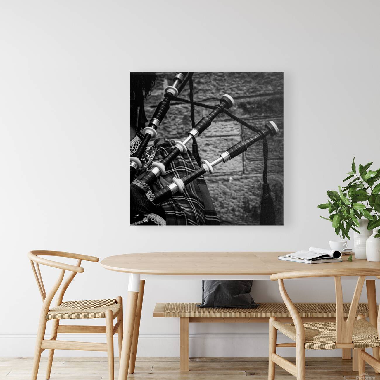 scottish bag pipes  square 4687 Pipes 13k Reproduction