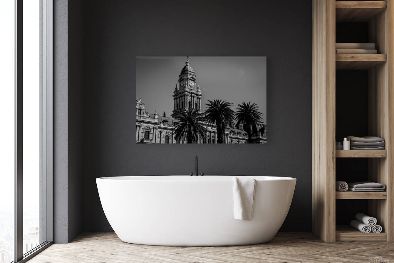 cape town city hall from grand parade plaza  hori Reproduction