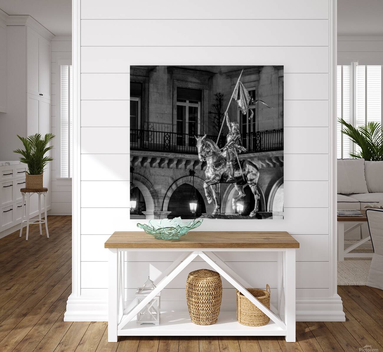 gold joan of arc statue near the louvre  square 2 Reproduction