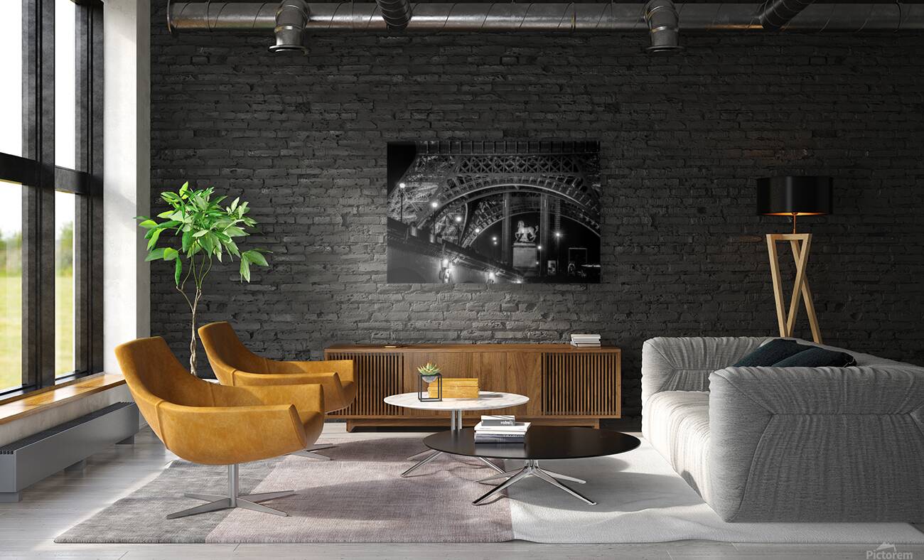 pont d iena bridge base of eiffel tower  horizont Reproduction