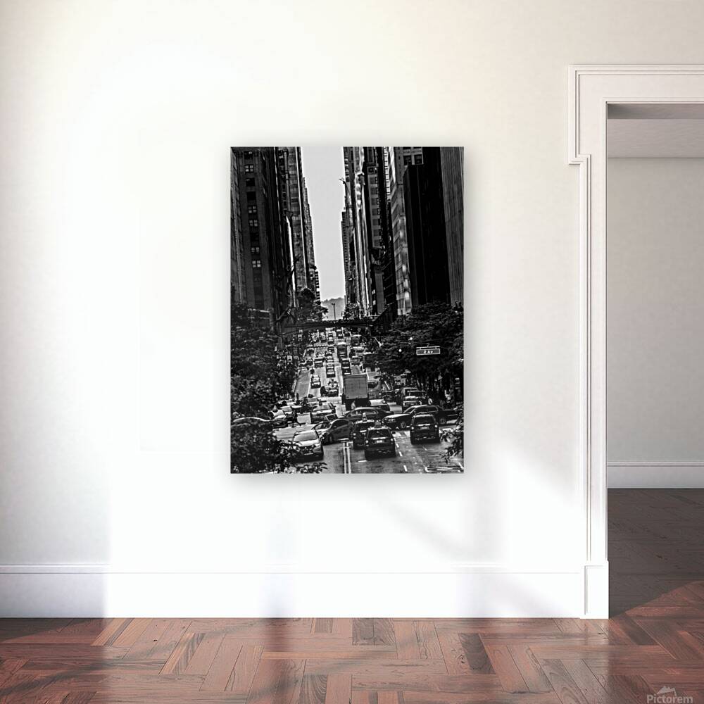 2nd ave at 42nd street  vertical 1496 Second 13k. Reproduction