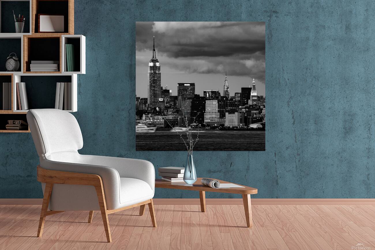 midtown manhattan skyline at dusk  square 371 Mid Reproduction