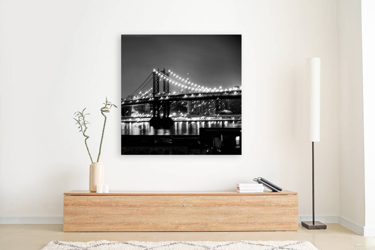 manhattan bridge over east river  square 369 Manh Reproduction
