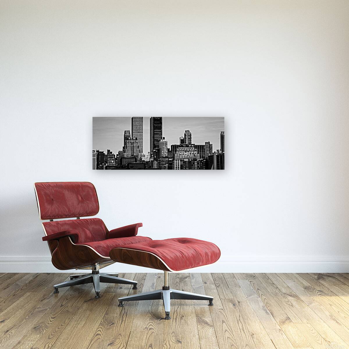 new yorker empire state building  panoramic 1472 Reproduction