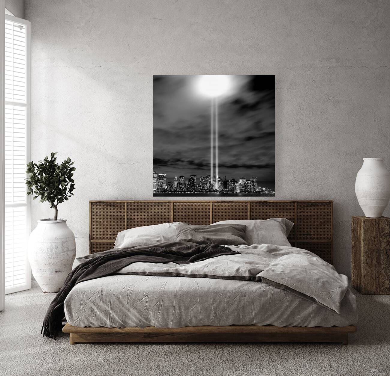 tribute in lights 911 lower manhattan  square 364 Reproduction