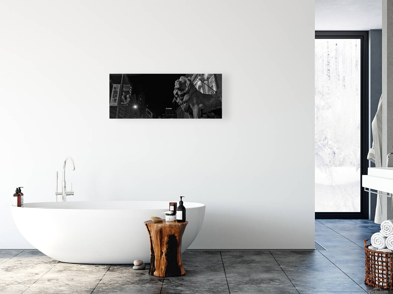 chicago art institue lion  panoramic 1195 Institu Reproduction