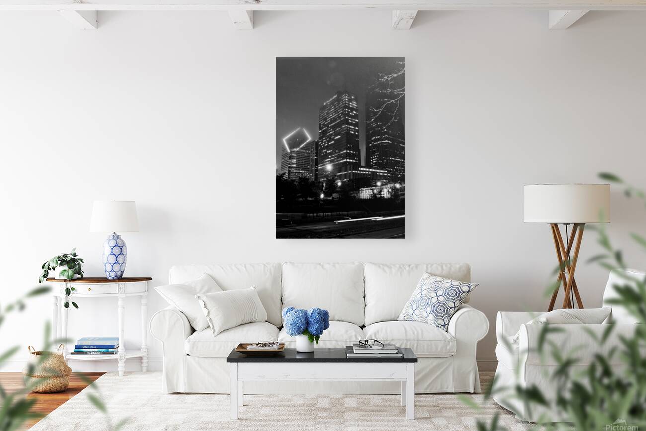 chicago skyline columbus drive randolph street  v Reproduction