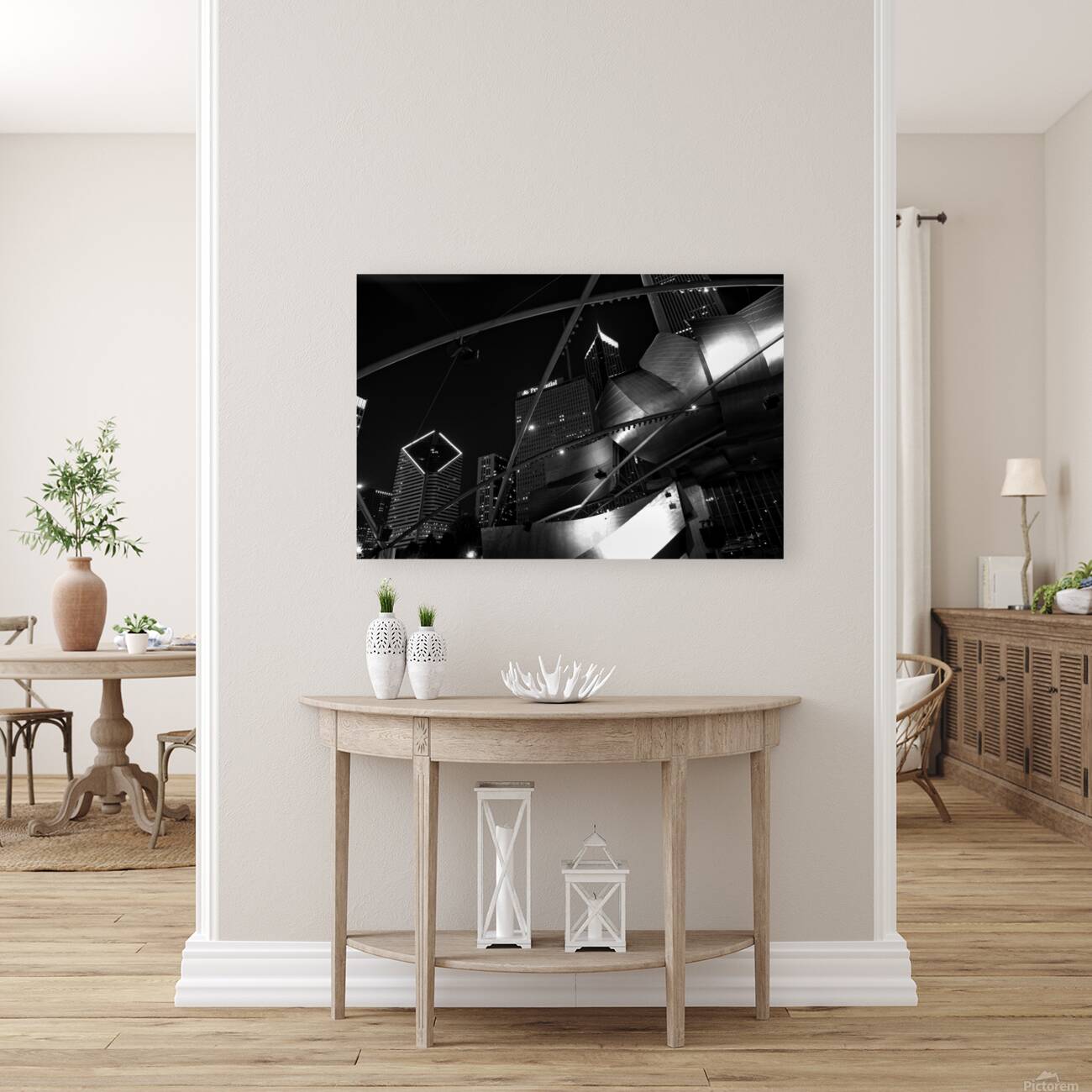 downtown chicago daley plaza  horizontal 1209 Pla Reproduction