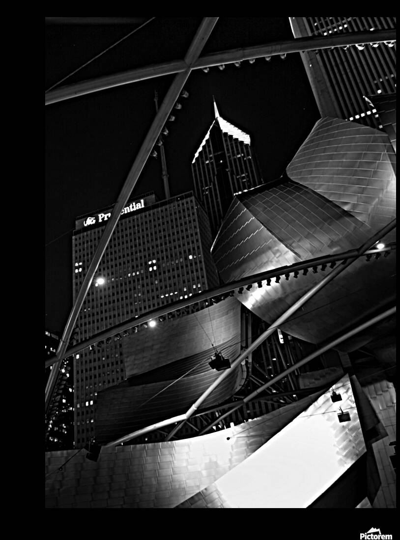 downtown chicago daley plaza  vertical 1209 Plaza Reproduction