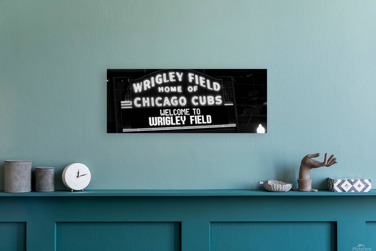 wrigley field home of chicago cubs  panoramic 64 Reproduction