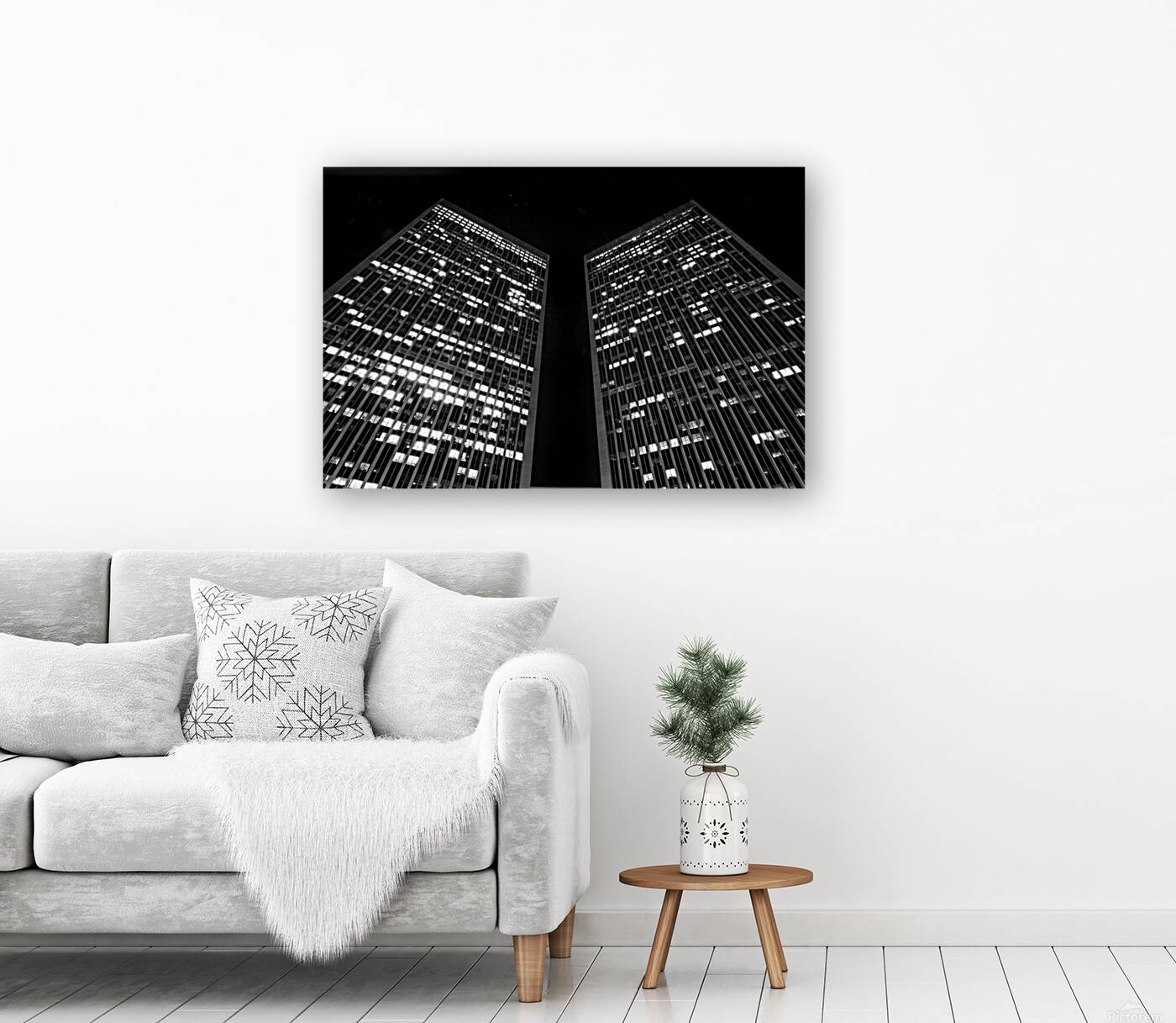 century city towers at night  horizontal 2591 Cen Reproduction