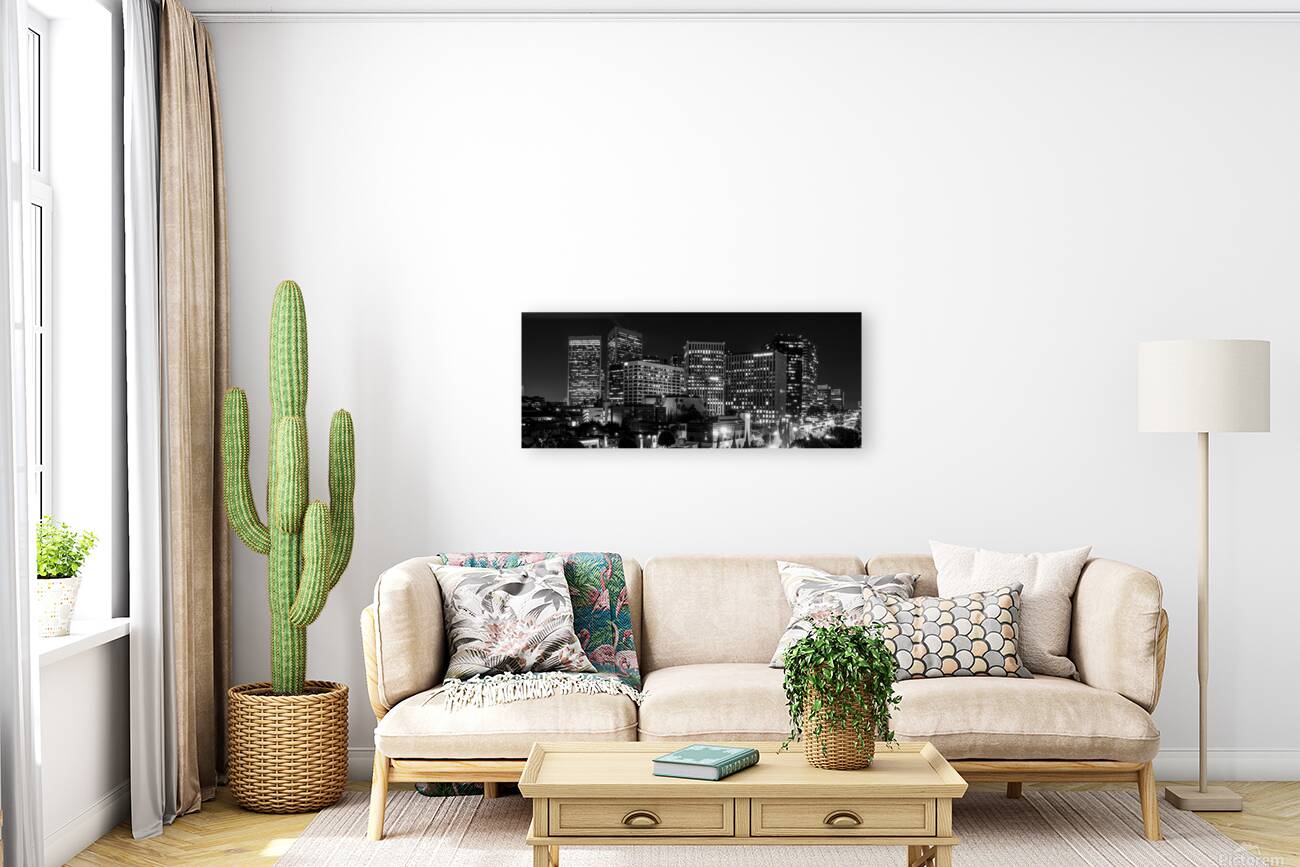 century city skyline at night  panoramic 2599 Mer Reproduction