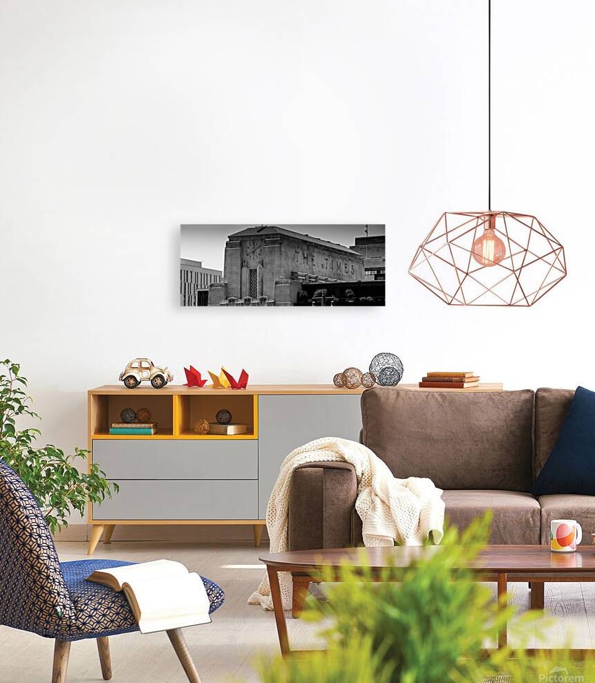 los angeles times building  panoramic 2196 Times Reproduction