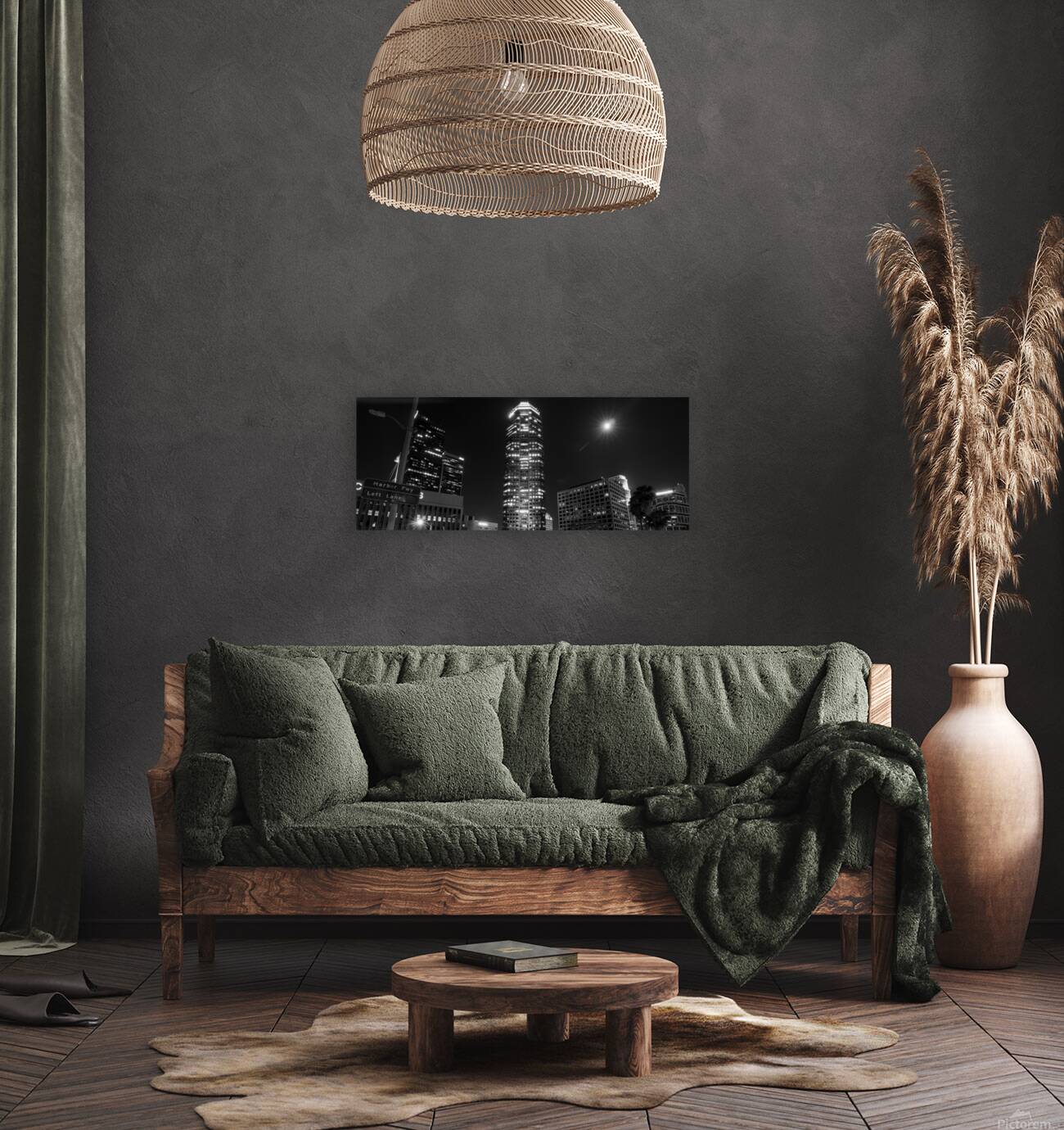 pwc building from fifth street exit ramp  panoram Reproduction