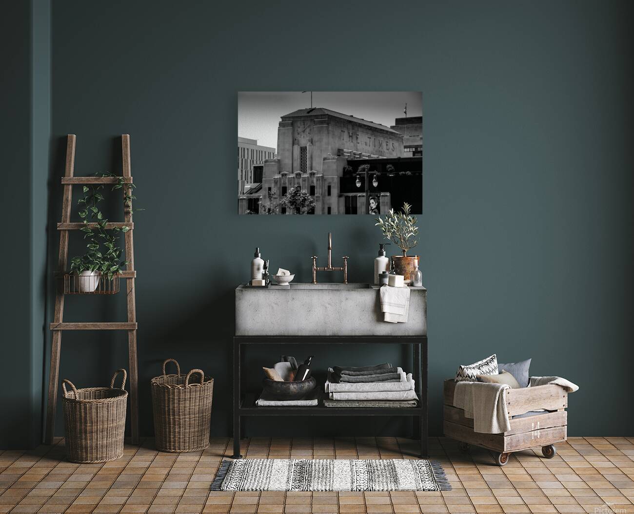 los angeles times building  horizontal 2196 Times Reproduction