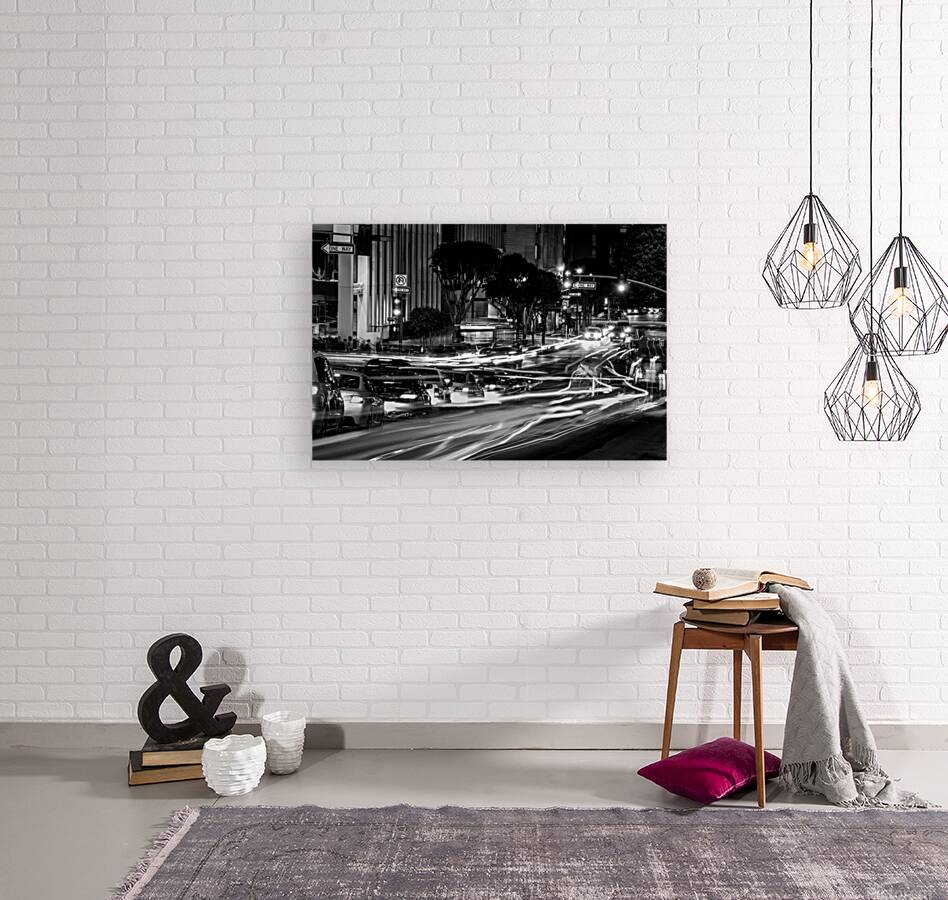 rush hour traffic on wilshire boulevard  horizont Reproduction