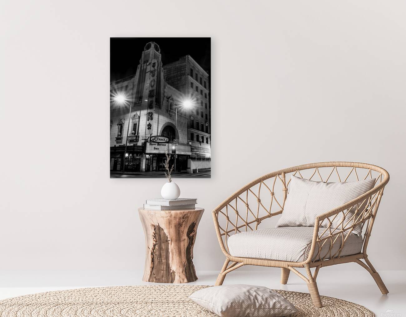 tower theater at night  vertical 4511 Greg 13k.jp Reproduction