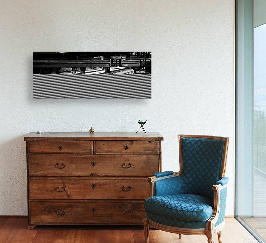 the 110 freeway downtown los angeles  panoramic 2 Reproduction