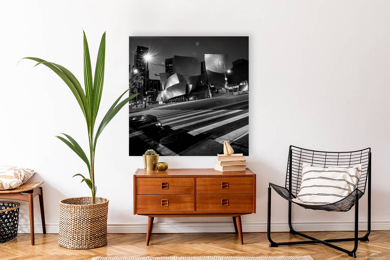 walt disney concert hall at night  square 2149 Co Reproduction