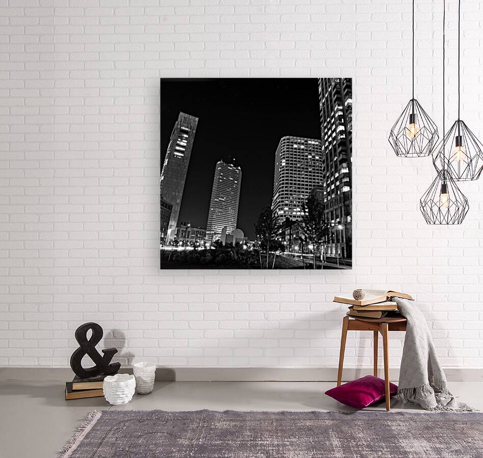 boston financial district night  square 38 Purcha Reproduction