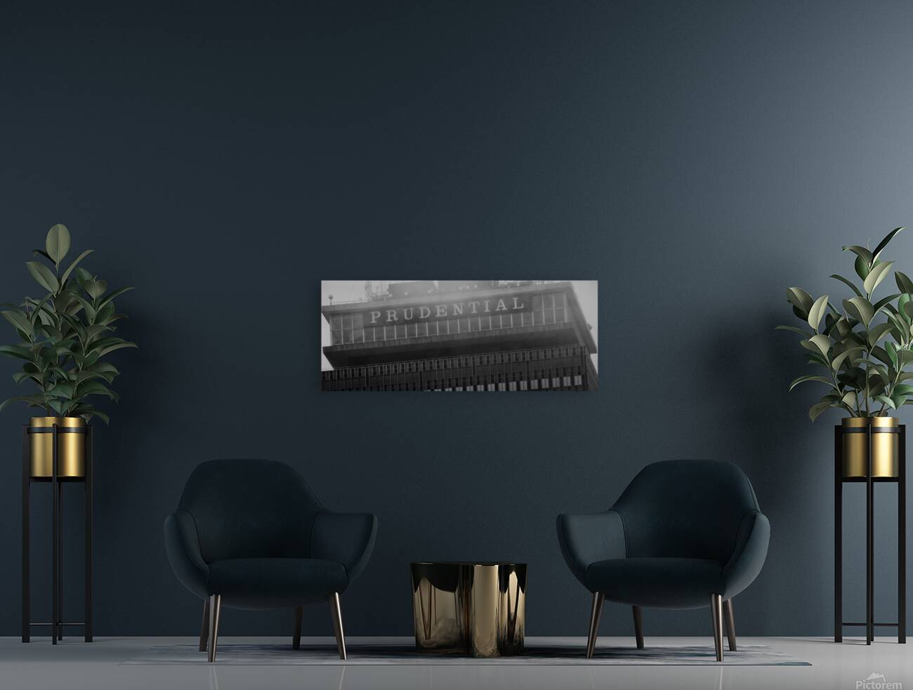 boston prudential tower  panoramic 1386 Prudentia Reproduction