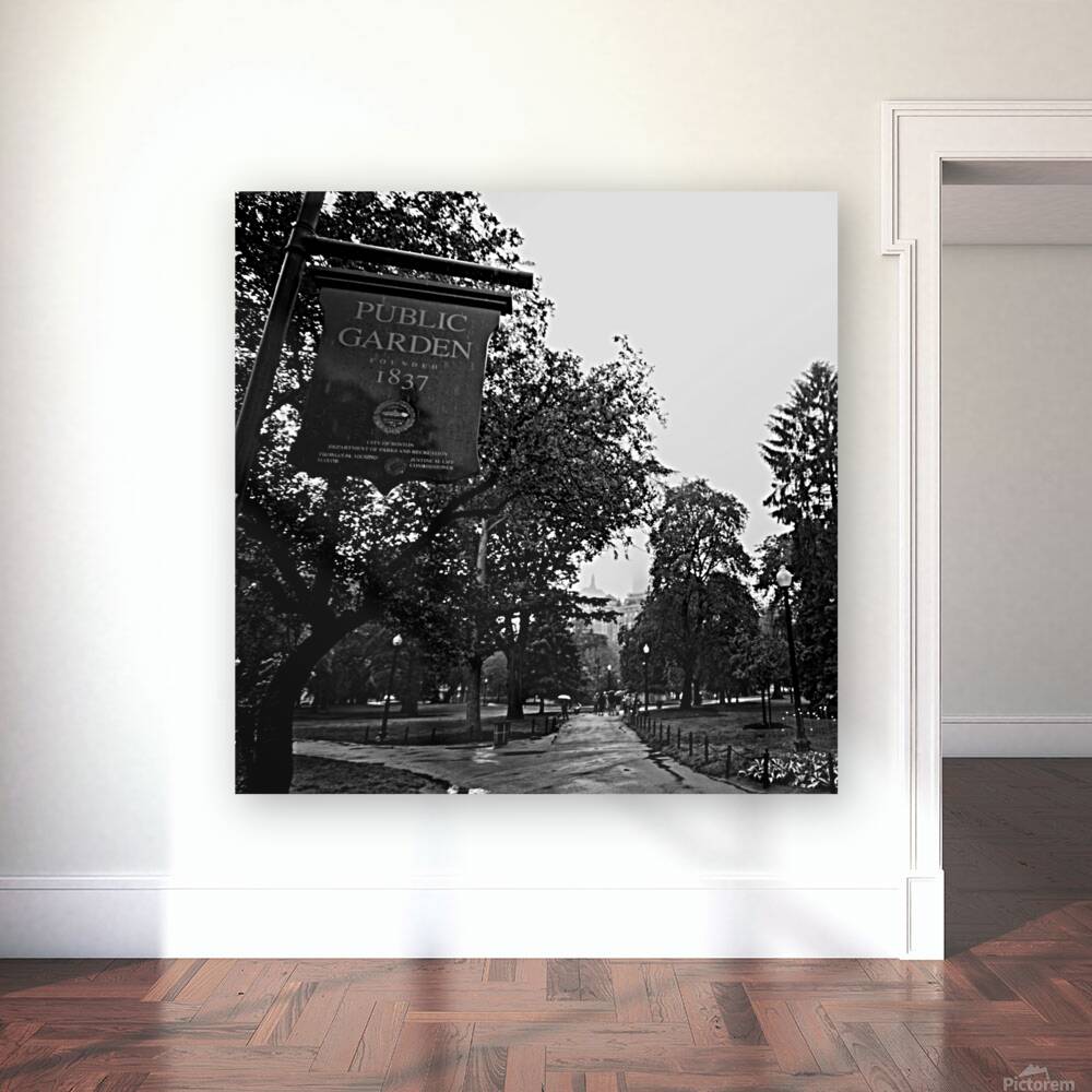 boston public garden  square 1378 Garden 13k Reproduction