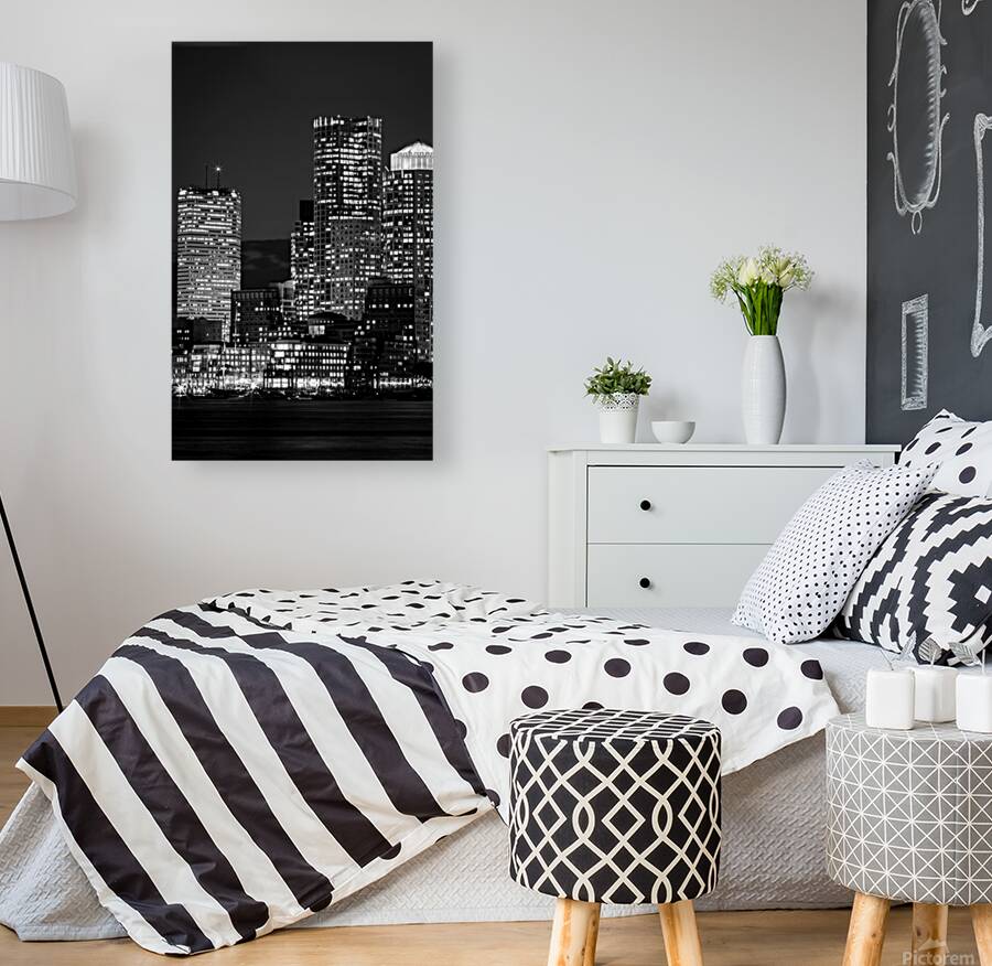 federal reserve bank building boston skyline  ver Reproduction