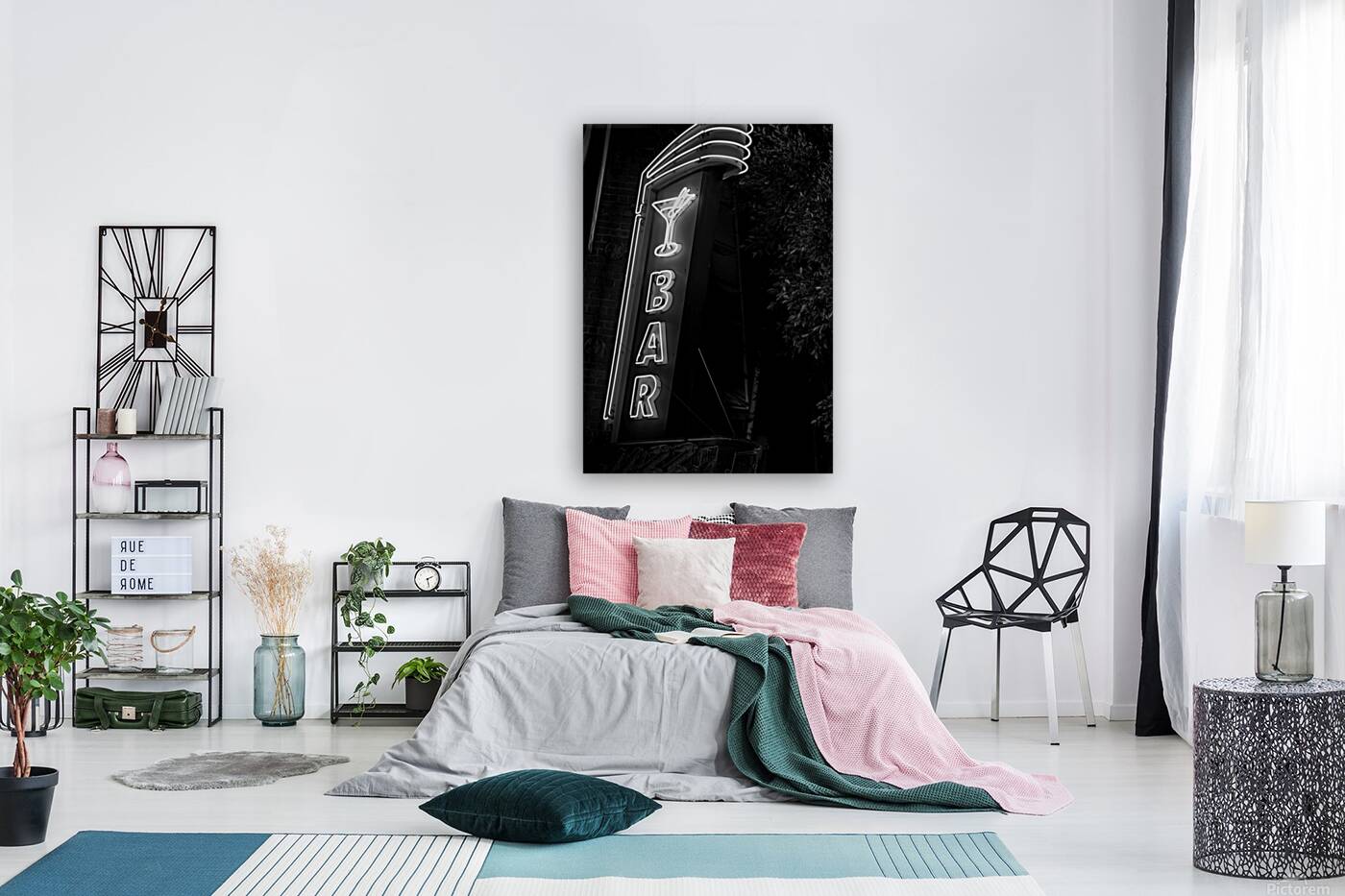 bar sign above dirty martini  vertical 488 Bar 13 Reproduction