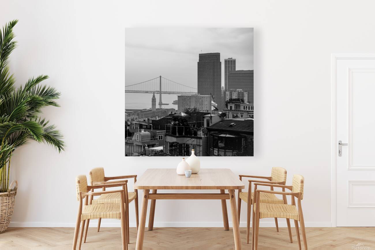 bay bridge telegraph hill  square 2038 Telegraph Reproduction