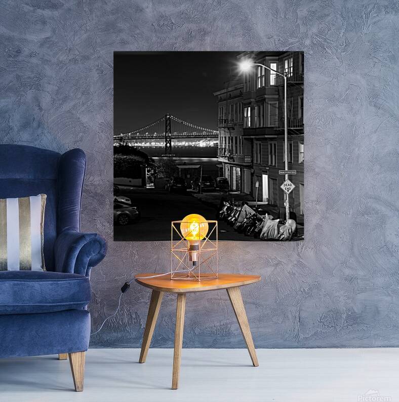 dead end telegraph hill sf bay  square 2946 Dead Reproduction