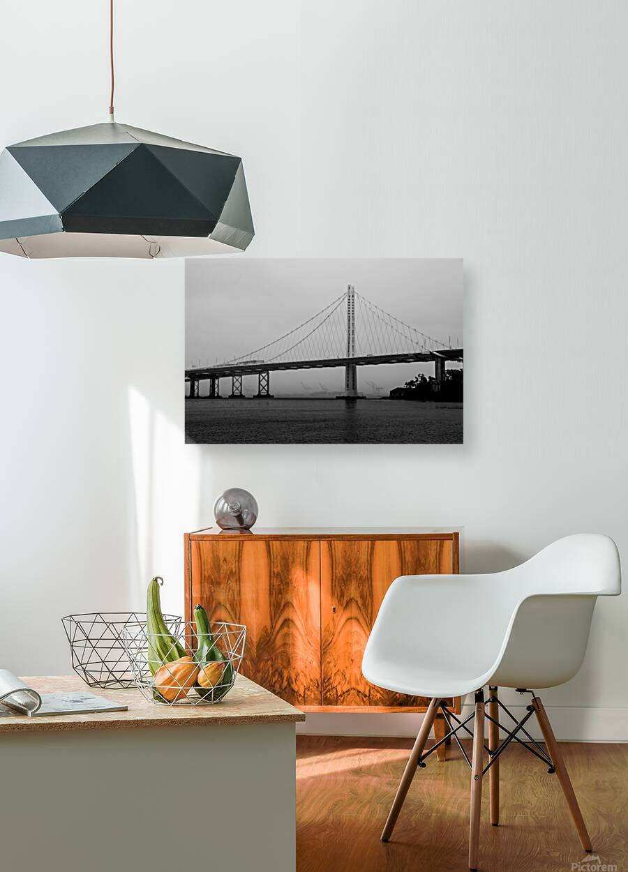 oakland bay bridge fog  horizontal 2826 Gantry 13 Reproduction