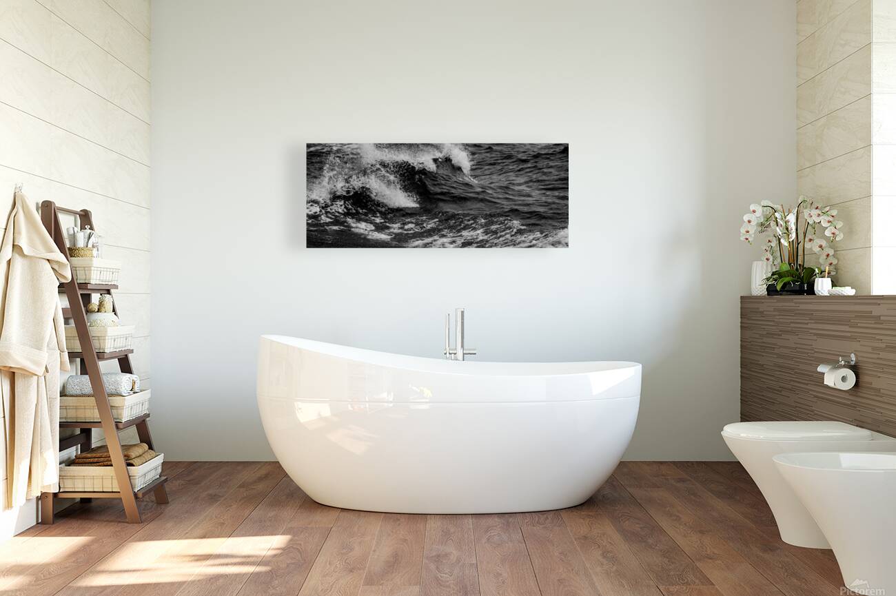 pacific ocean waves  panoramic 2862 Wake 13k Reproduction