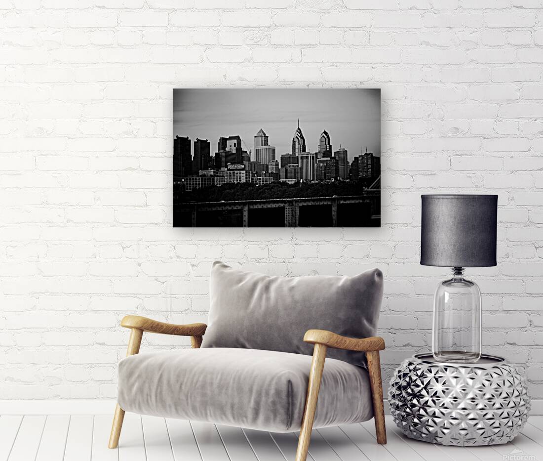 philadelphia skyline pre comcast tower  horizonta Reproduction