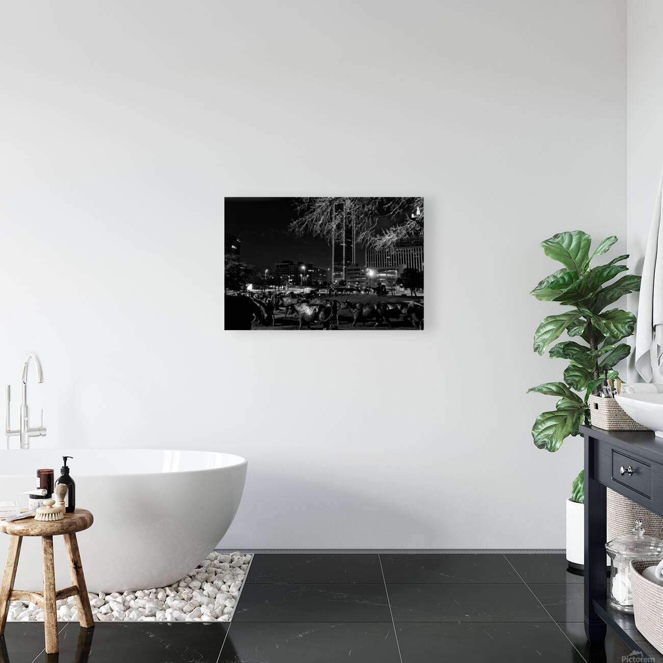 bronze cattle drive  horizontal 2118 Drive 13k.jp Reproduction