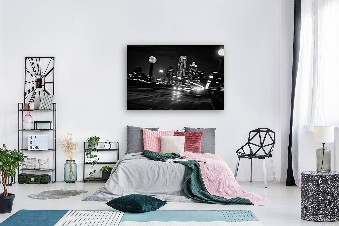 downtown dallas houston viaduct  horizontal 767 B Reproduction