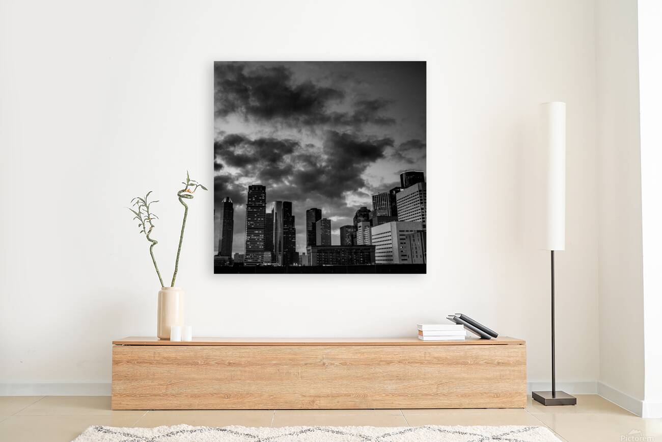 downtown houston texas skyline  square 3273 Dusk Reproduction