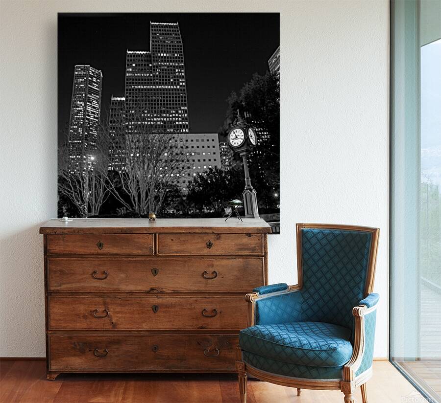 downtown houston sweeney clock  square 3281 Sween Reproduction