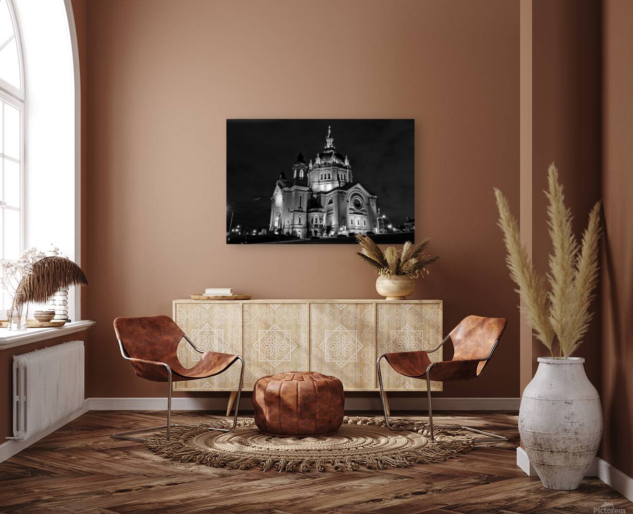 st paul cathedral at night  horizontal 1722 Cathe Reproduction