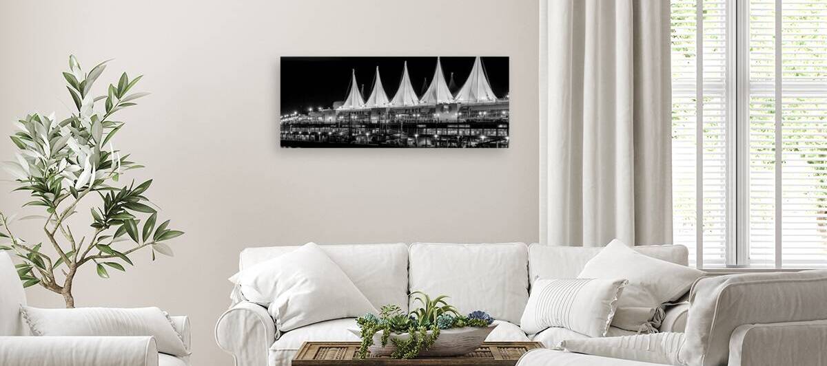 canada place at night  panoramic 2622 Canada 13k. by Black And White