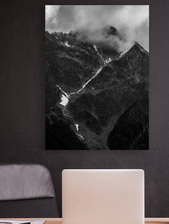 mt currie pemberton bc  vertical 2628 Currie 13k. by Black And White